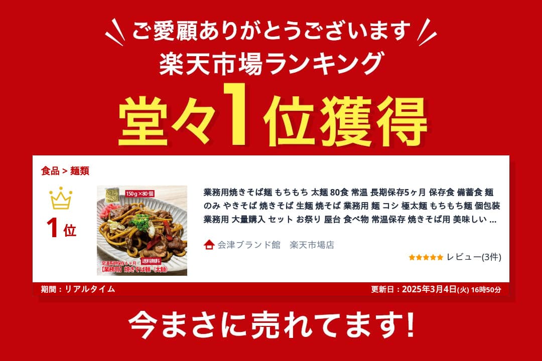 楽天市場ランキング堂々1位獲得