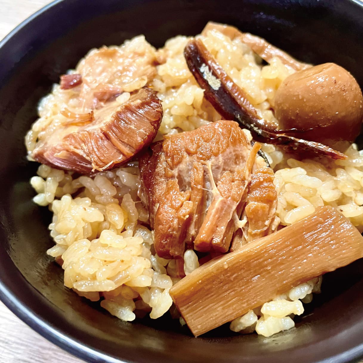 炊き込みチャーシュー飯の完成品